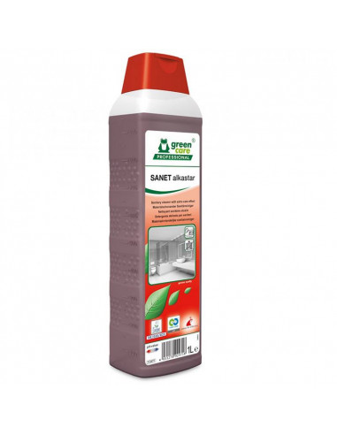 Greencare SANET alkastar detergente sanitario alcalino sostenibile, 1L