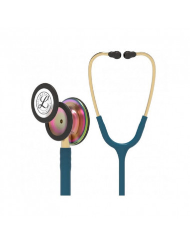 Littmann Classic III Stethoskop 5807 Special Edition Bruststück in Rainbow Finish Caribbean Blue Snake 2. Chance