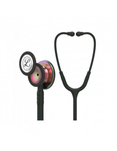 Stéthoscope Littmann Classic III 5870 Pavillon édition spéciale en tube noir finition arc-en-ciel 2e chance